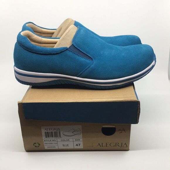 NIB Alegria Men’s Aaron Blur Suede Slip On Shoes - Size 47 EU 13 US main image 9